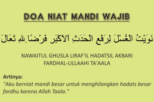 Niat Mandi Wajib Setelah Haid