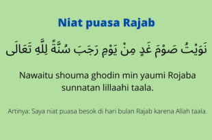 Niat Puasa Rajab