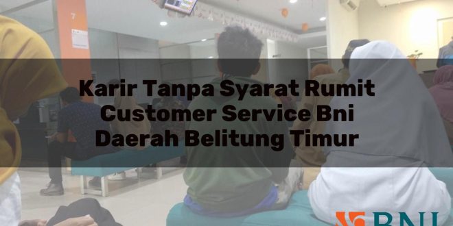 karir tanpa syarat rumit customer service bni daerah belitung timur 1751093135