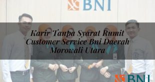 karir tanpa syarat rumit customer service bni daerah morowali utara 1751146318