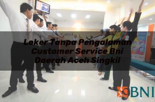 loker tanpa pengalaman customer service bni daerah aceh singkil 1751103232