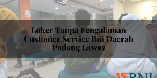 loker tanpa pengalaman customer service bni daerah padang lawas 1751103423