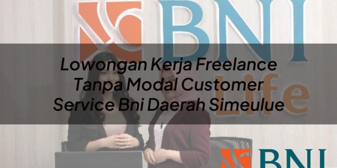 lowongan kerja freelance tanpa modal customer service bni daerah simeulue 1751120459