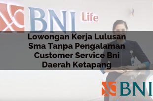 lowongan kerja lulusan sma tanpa pengalaman customer service bni daerah ketapang 1751088429
