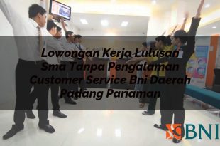 lowongan kerja lulusan sma tanpa pengalaman customer service bni daerah padang pariaman 1751107918