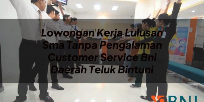 lowongan kerja lulusan sma tanpa pengalaman customer service bni daerah teluk bintuni 1751094718
